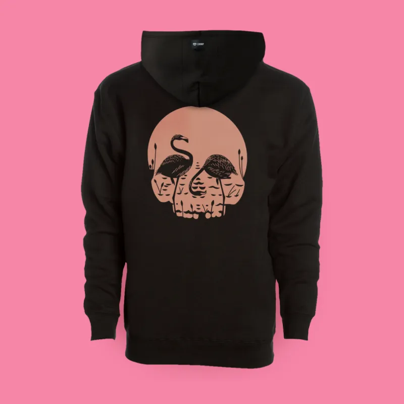 Flamingo Skull Hoodie sold by Chomp