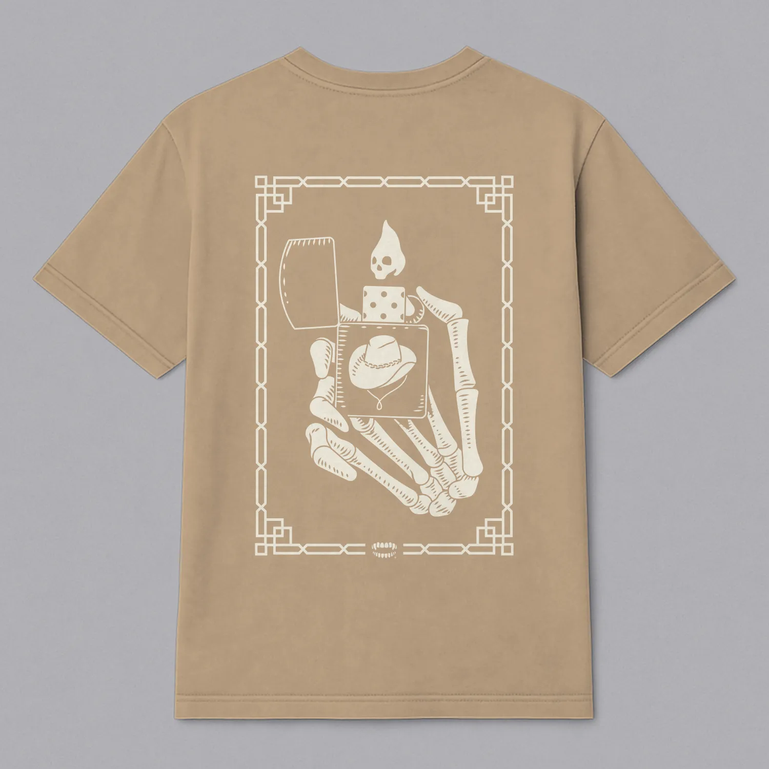 Oversized Lighter Skull Tee sold by Chomp