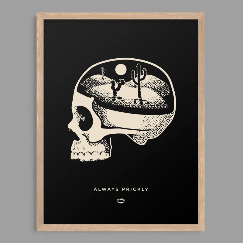 Desert Skull Print made by Chomp