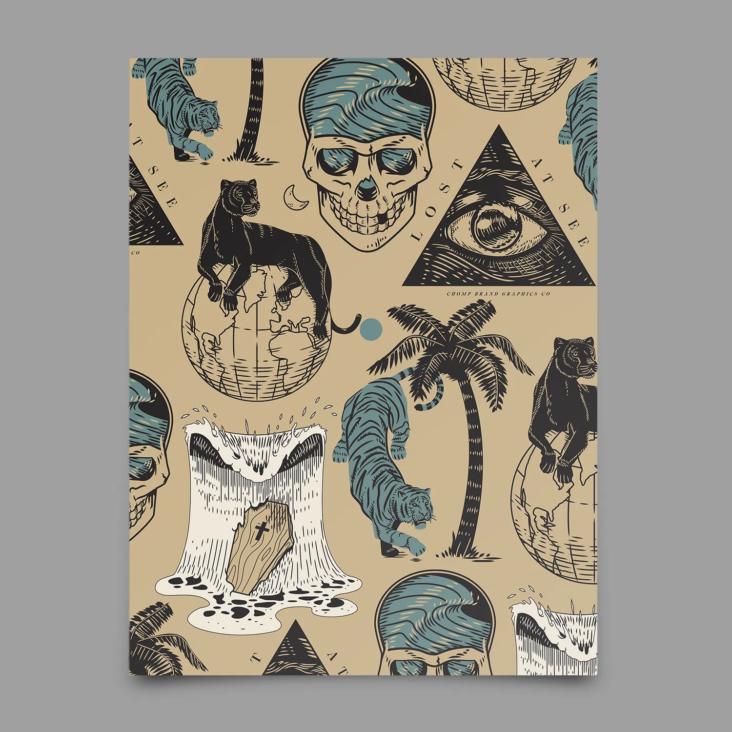 Bermuda Triangle Flash Print sold by Chomp product image thumbnail 4