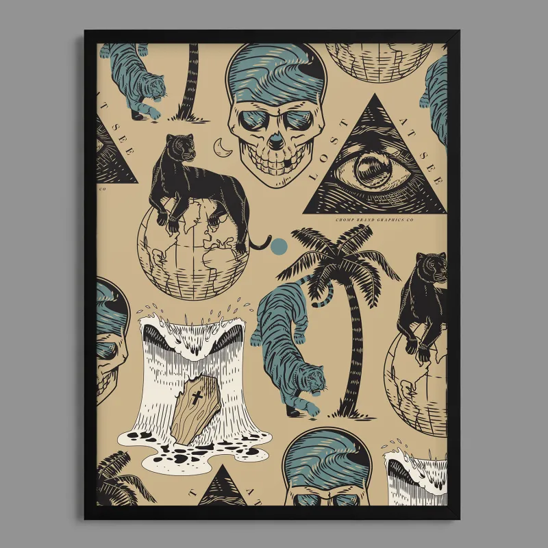 Bermuda Triangle Flash Print made by Chomp