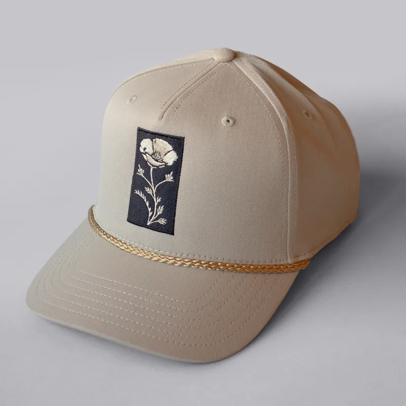 Poppy Birds Rope Hat [KHAKI] made by Chomp