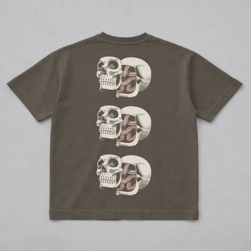 Skull Skull Skull Boxy Tee [pre-sale] made by Chomp