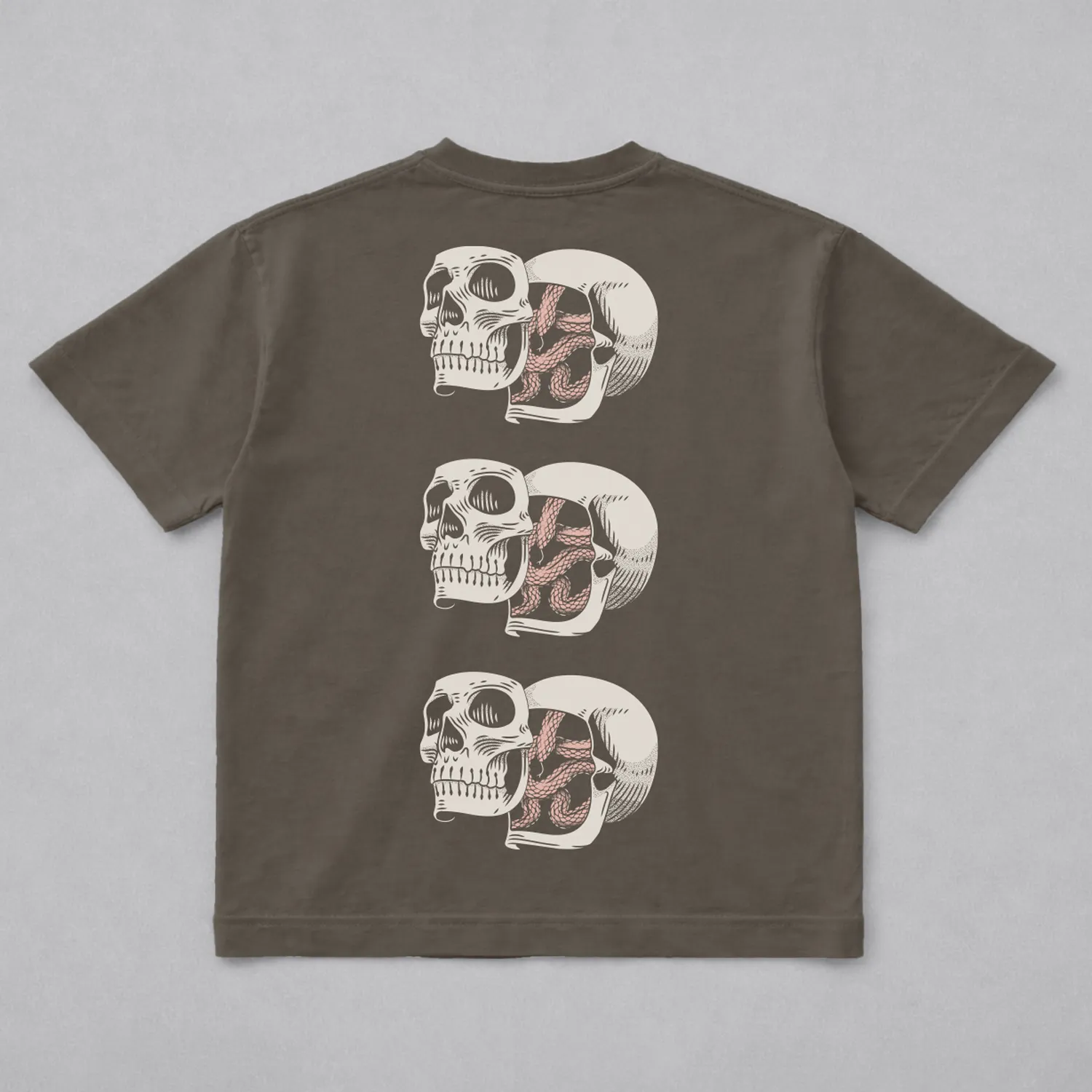 Skull Skull Skull Boxy Tee sold by Chomp