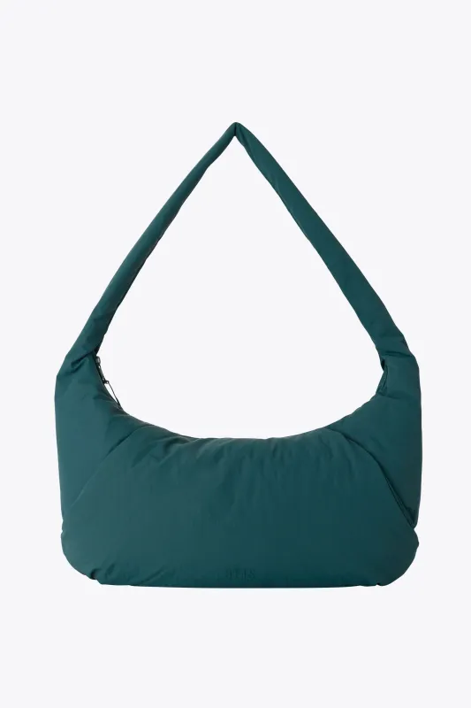The Oversized Crescent Catchall in Deep Teal made by Beis