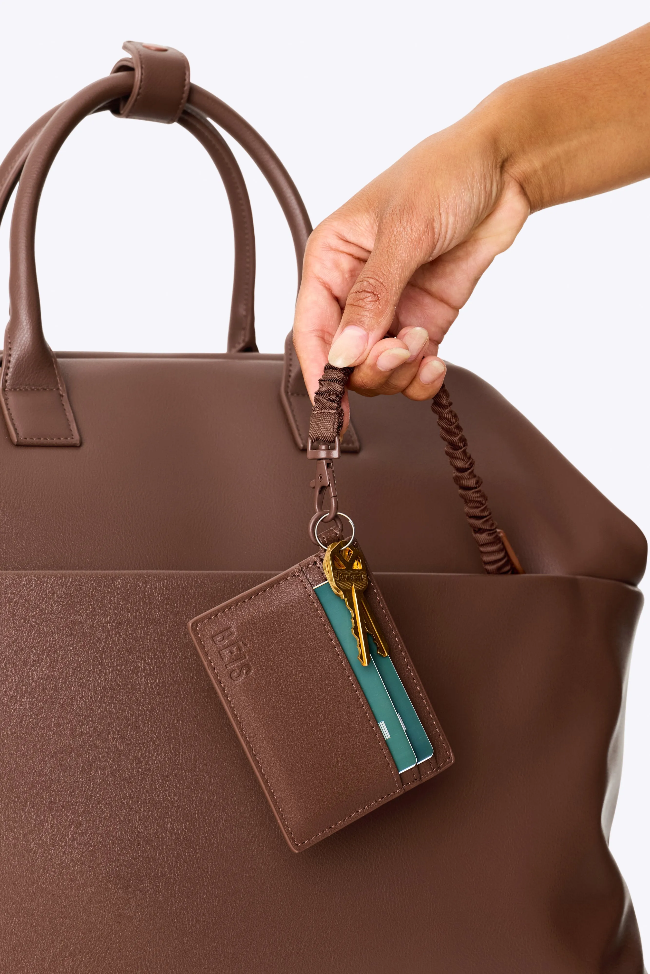 The Essential Mini Backpack in Maple sold by Beis product image thumbnail 5