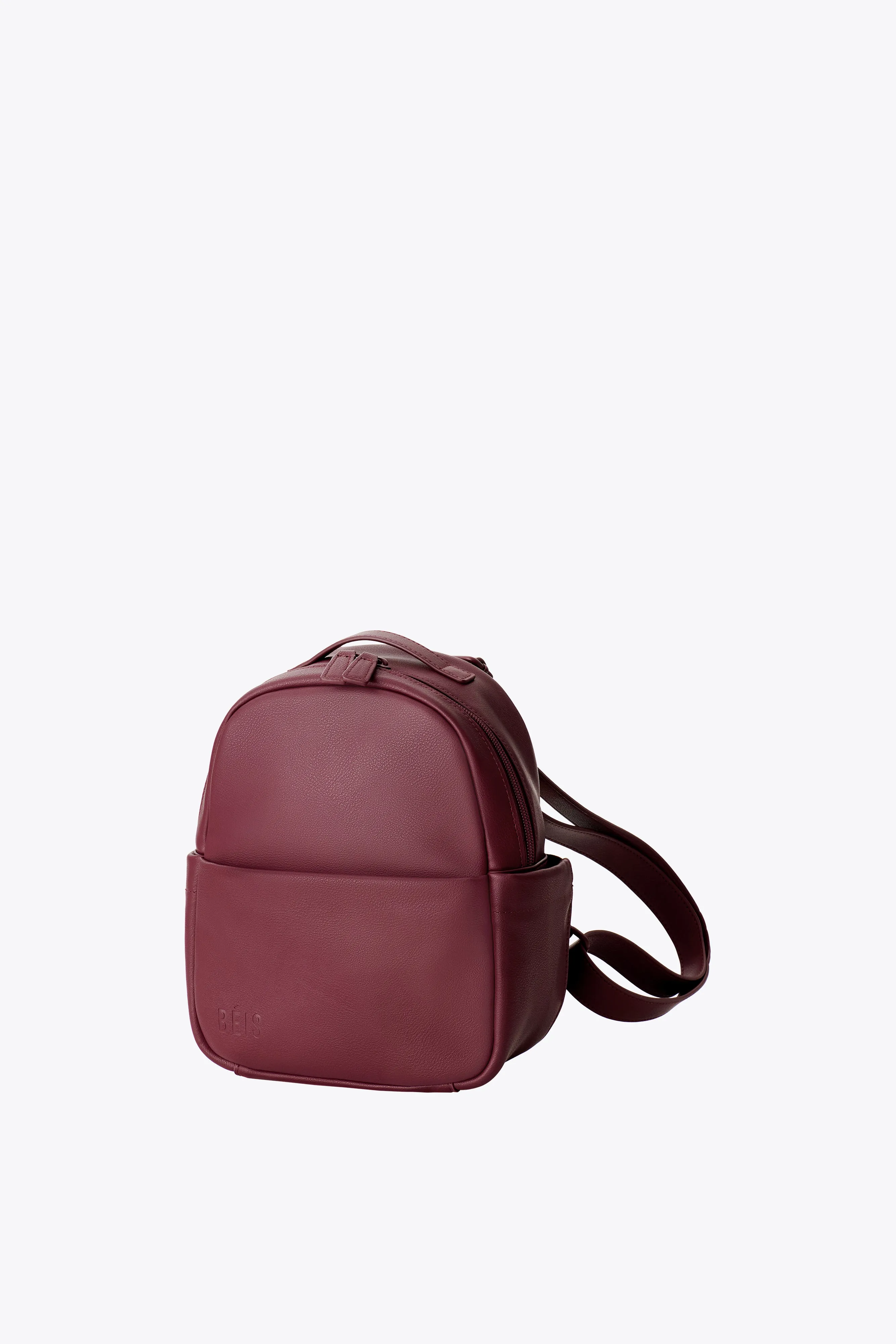 The Essential Mini Backpack in Burgundy sold by Beis product image thumbnail 5