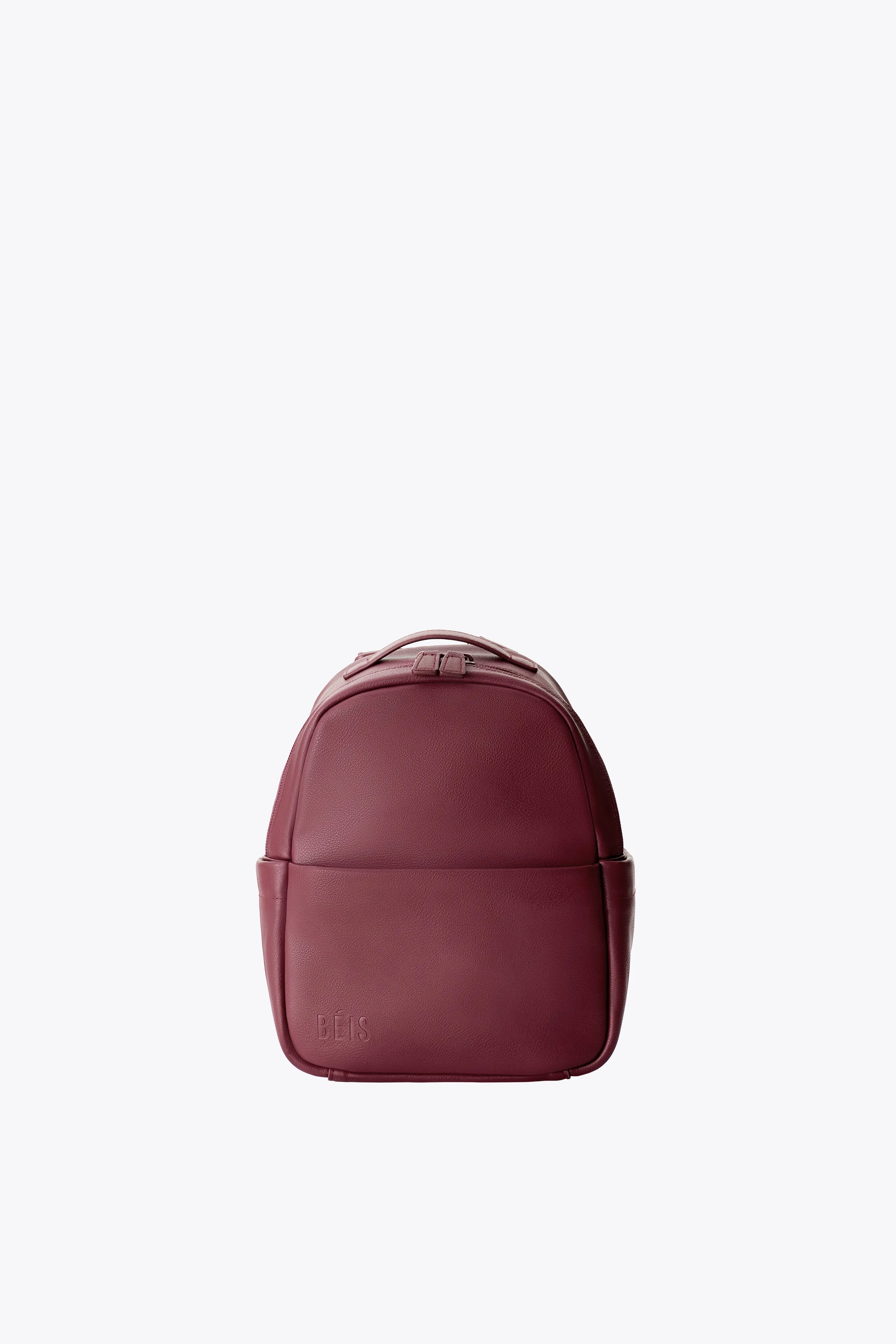 The Essential Mini Backpack in Burgundy sold by Beis
