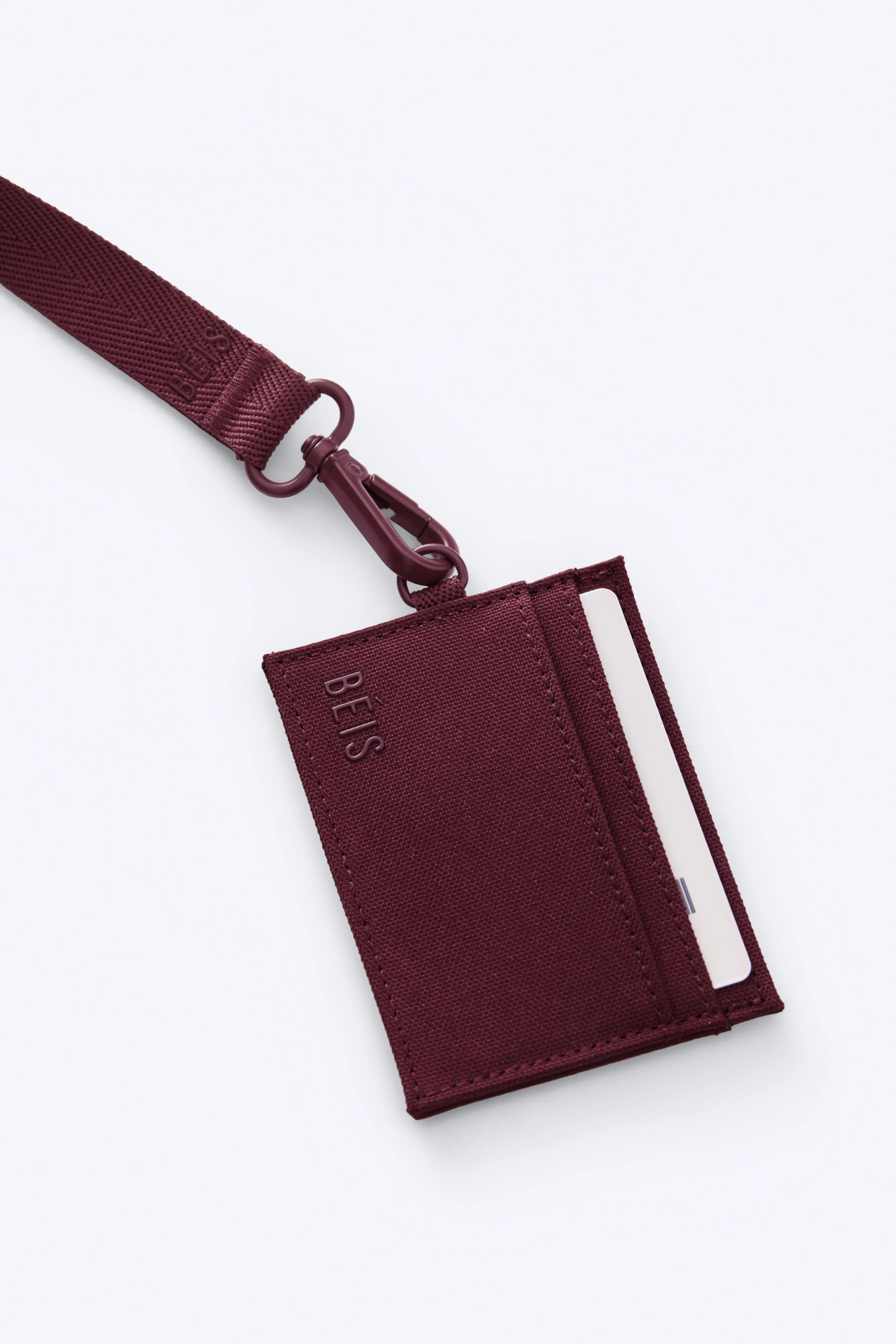 The ID Card Holder in Burgundy sold by Beis product image thumbnail 5