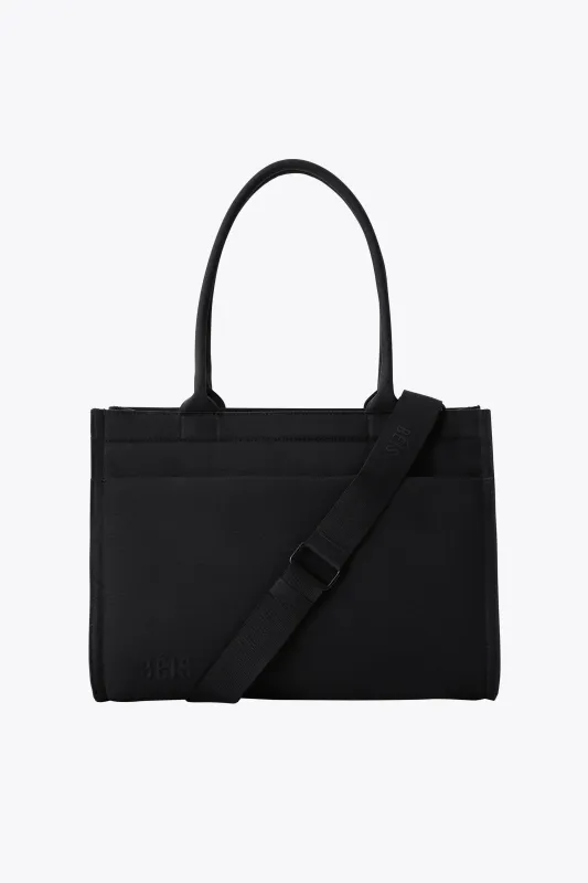 The Book Tote in Black made by Beis