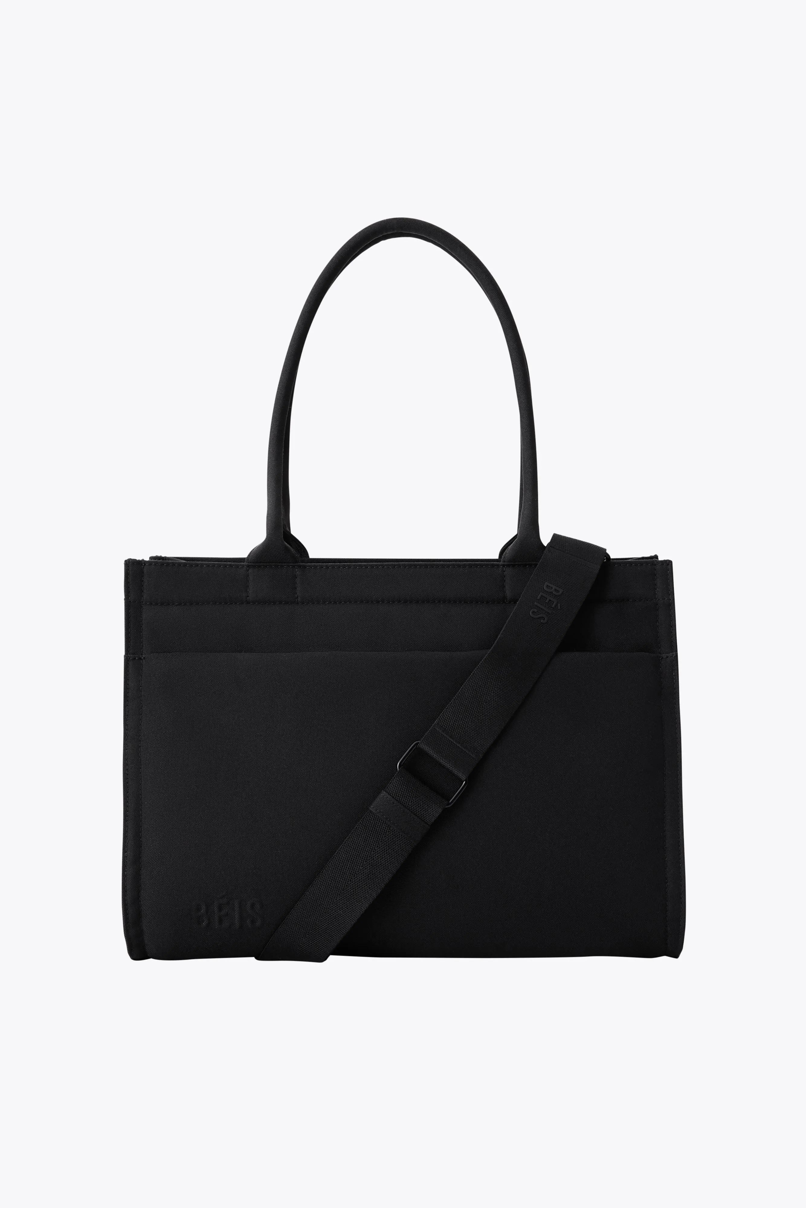 The Book Tote in Black sold by Beis