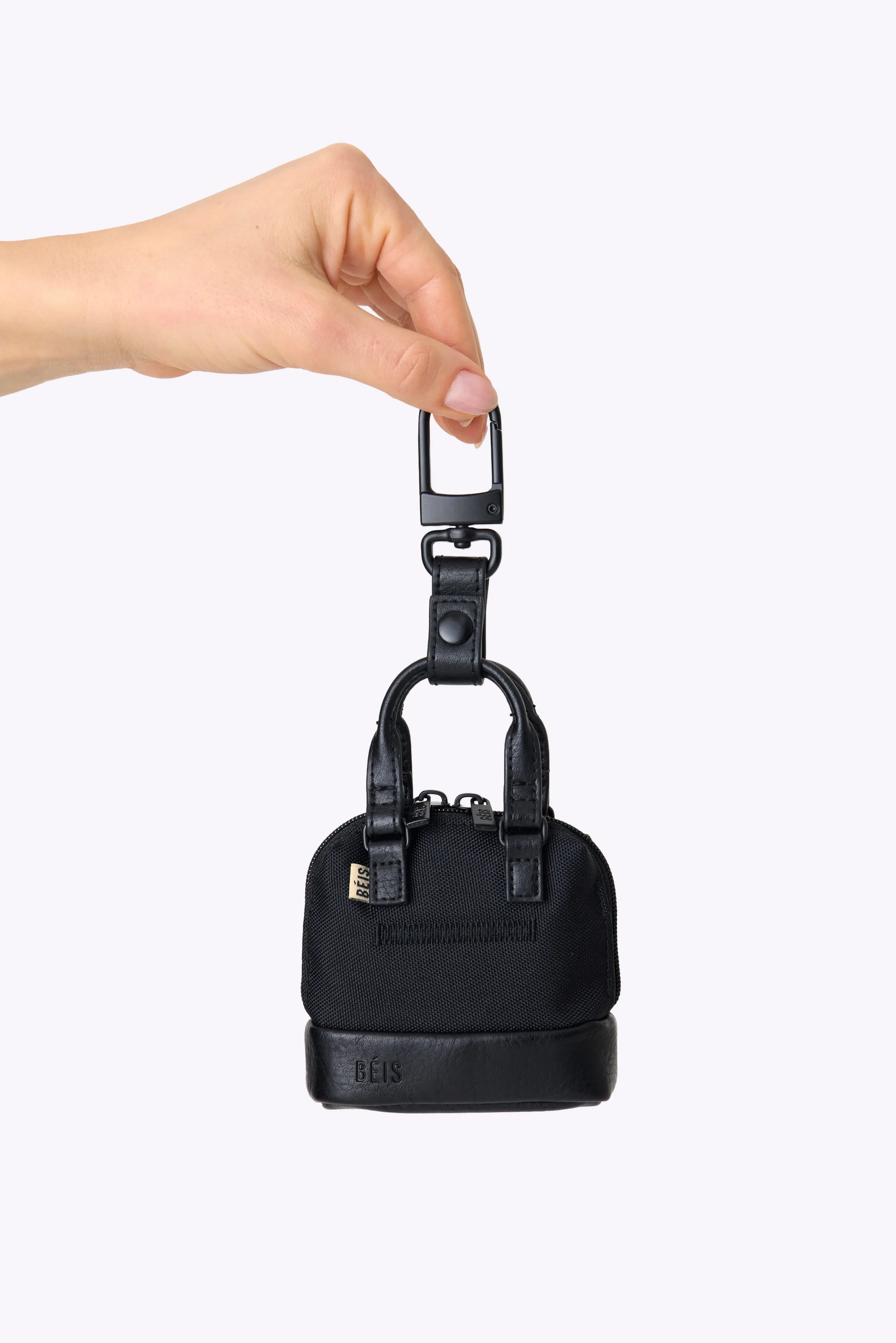 The Micro Weekender Charm in Black sold by Beis product image thumbnail 2