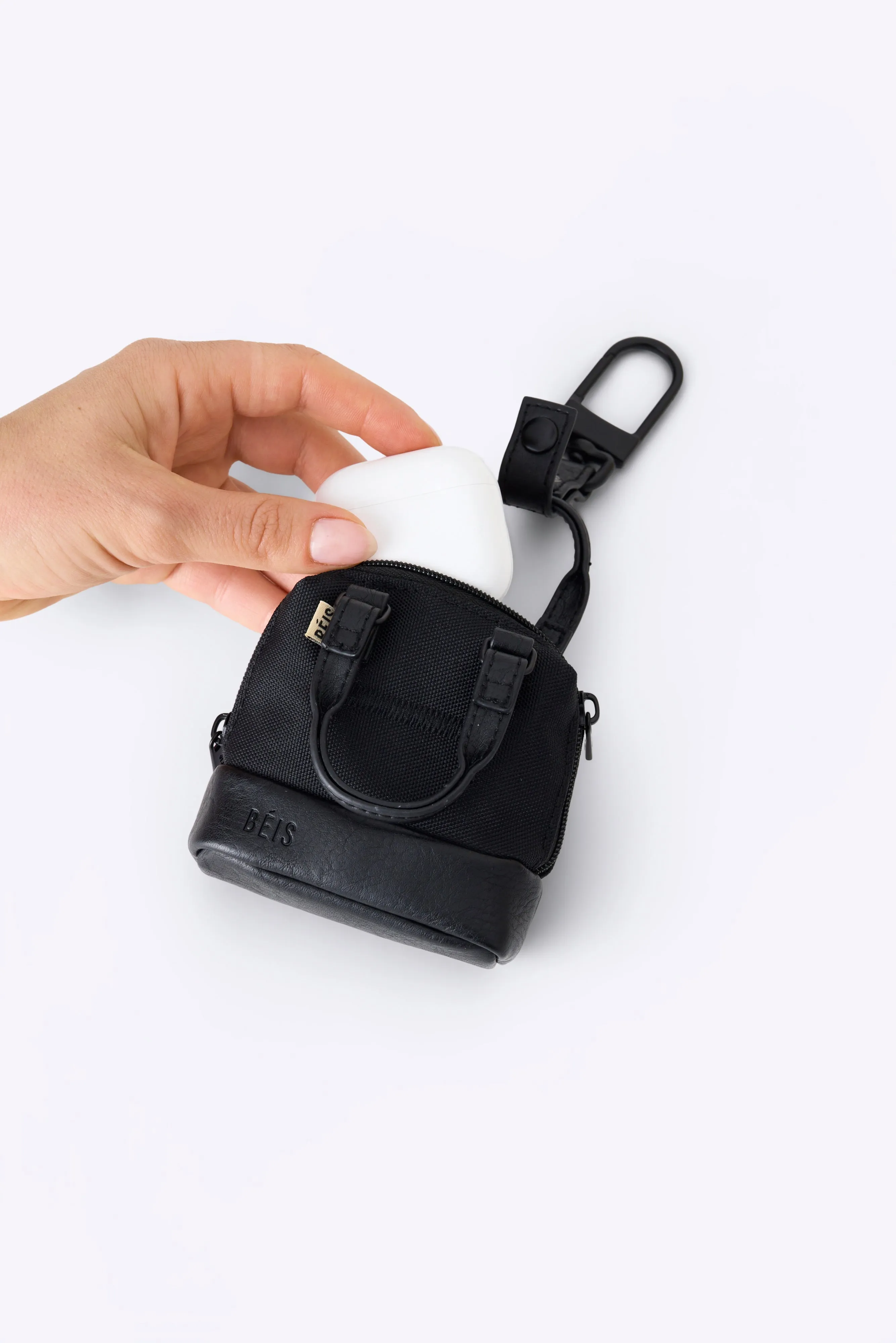 The Micro Weekender Charm in Black sold by Beis product image thumbnail 3