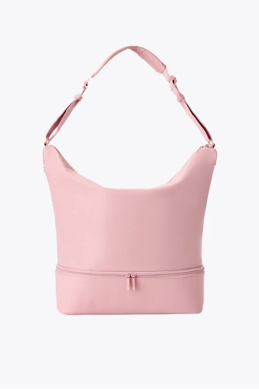 The Crescent Weekender in Atlas Pink sold by Beis