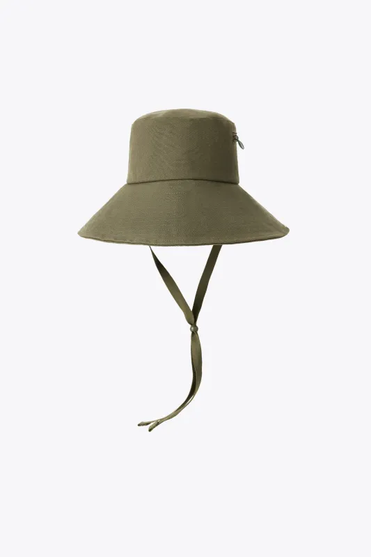 The Wide Brim Sun-Hat in Olive sold by Beis