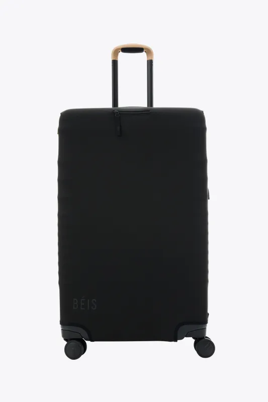 The Large Check-In Luggage Cover in Black sold by Beis