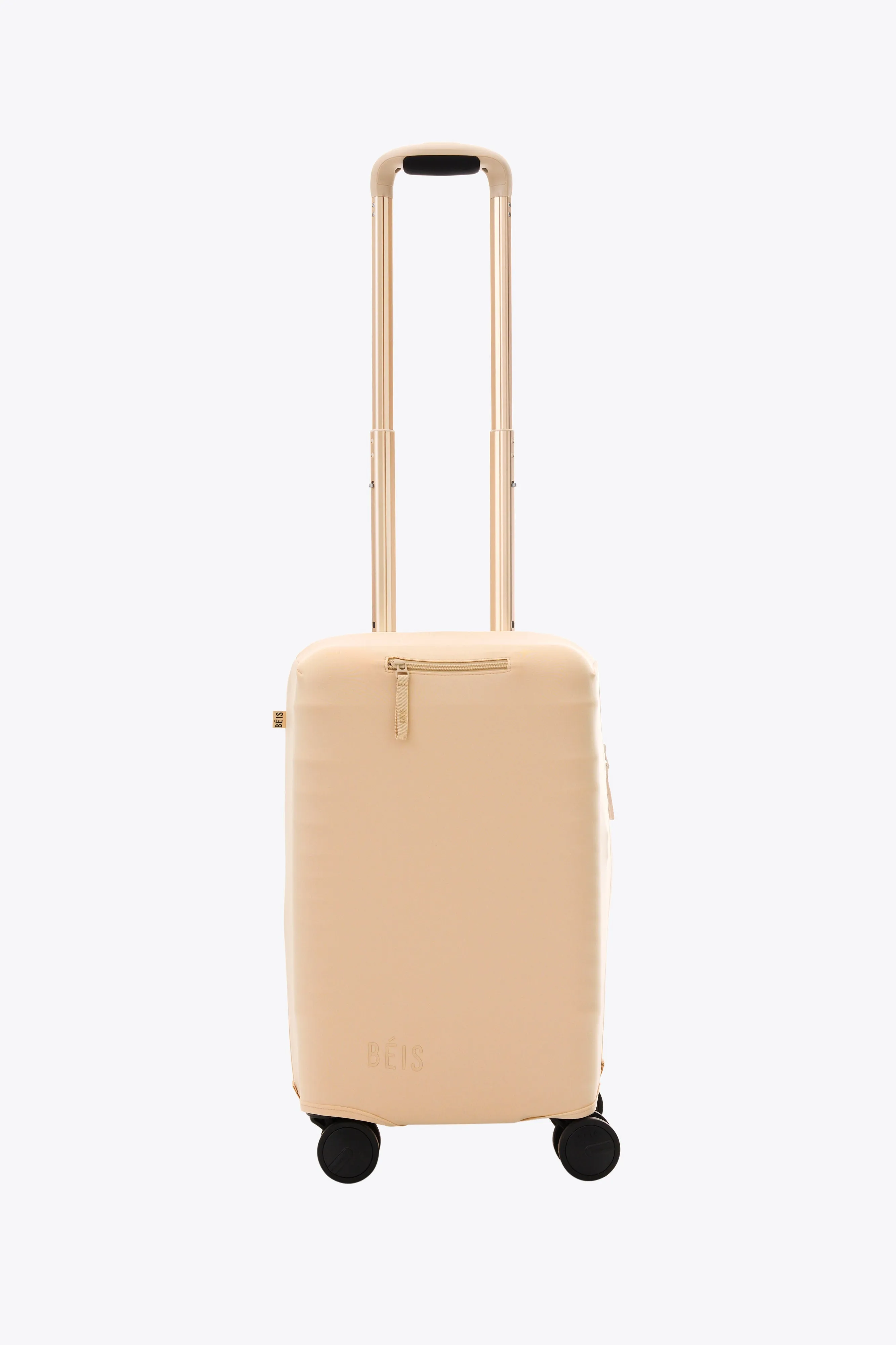 The Small Carry-On Luggage Cover in Beige sold by Beis