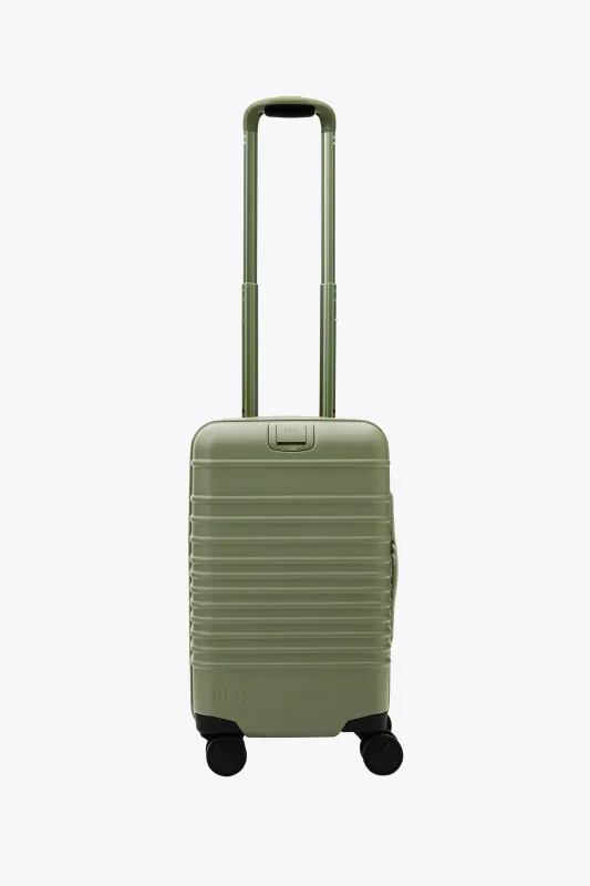 The Small Carry-On Roller in Olive sold by Beis