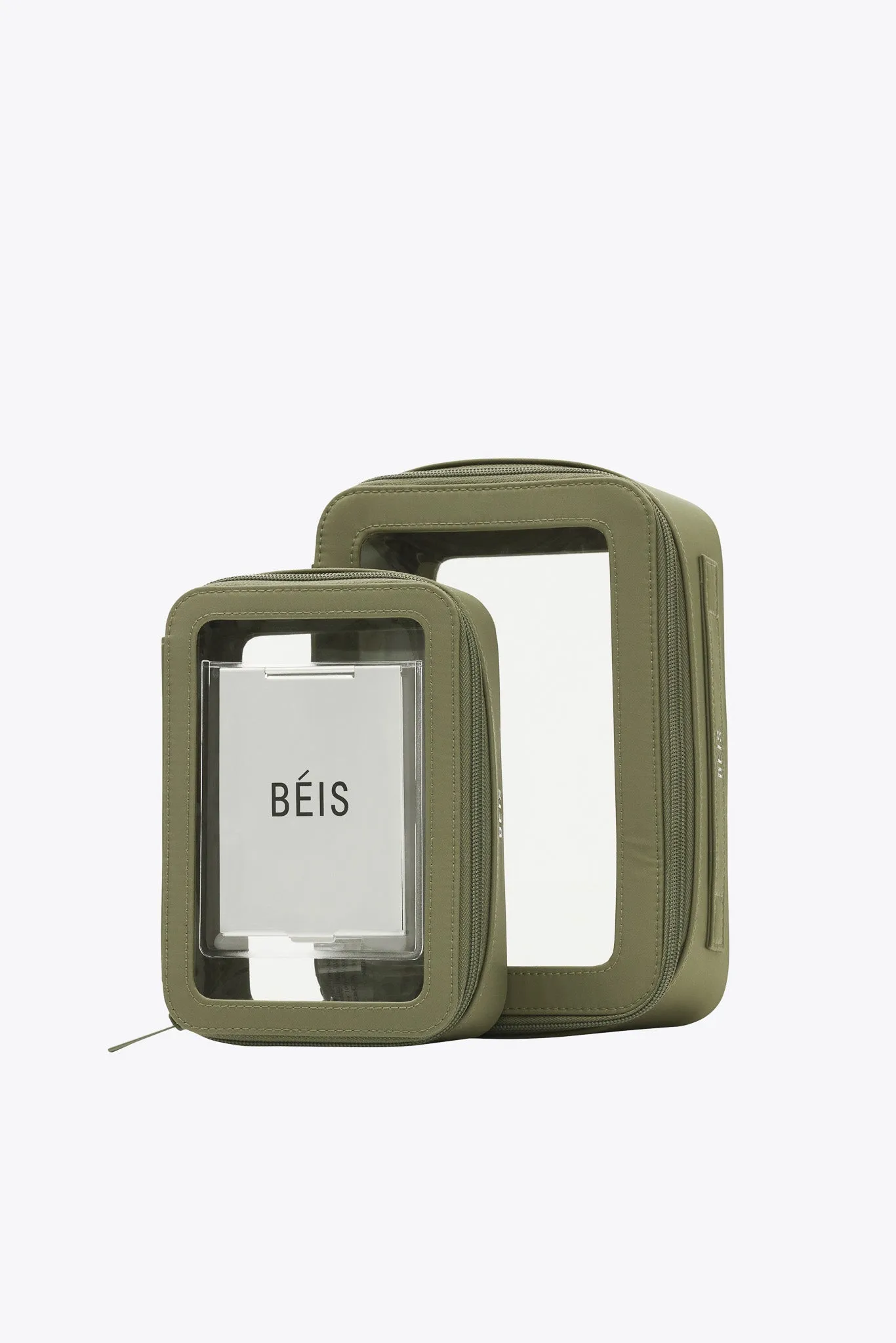 The In Flight Cosmetic Set in Olive sold by Beis product image thumbnail 3
