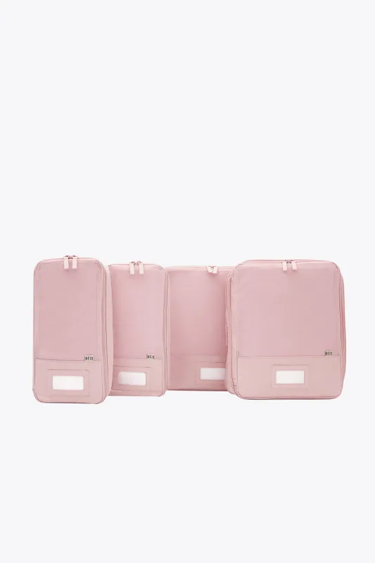 The Compression Packing Cubes 4 pc in Atlas Pink sold by Beis