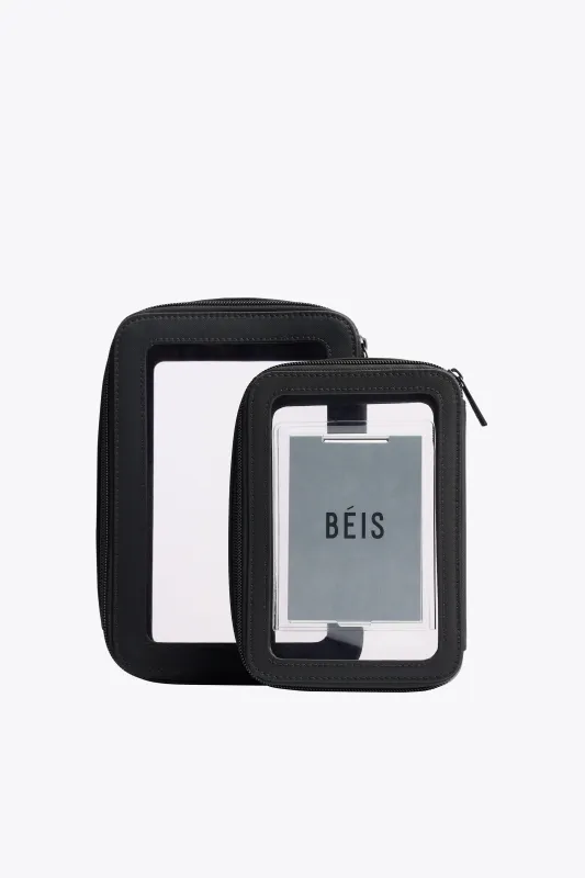 The In Flight Cosmetic Set in Black sold by Beis