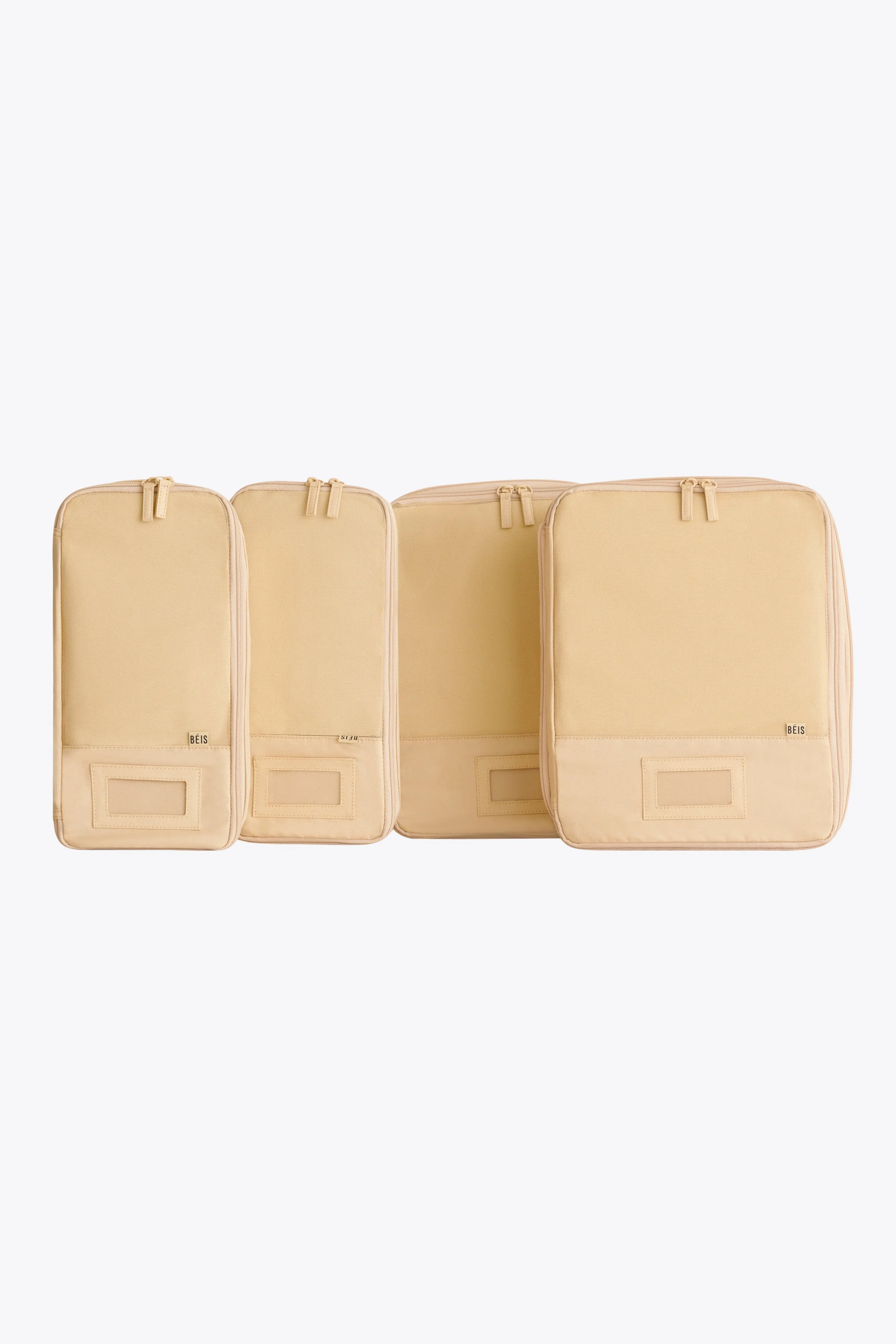The Compression Packing Cubes 4 pc in Beige sold by Beis