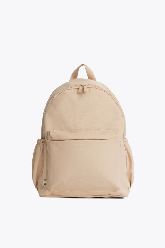 The BÉISics Backpack in Beige sold by Beis