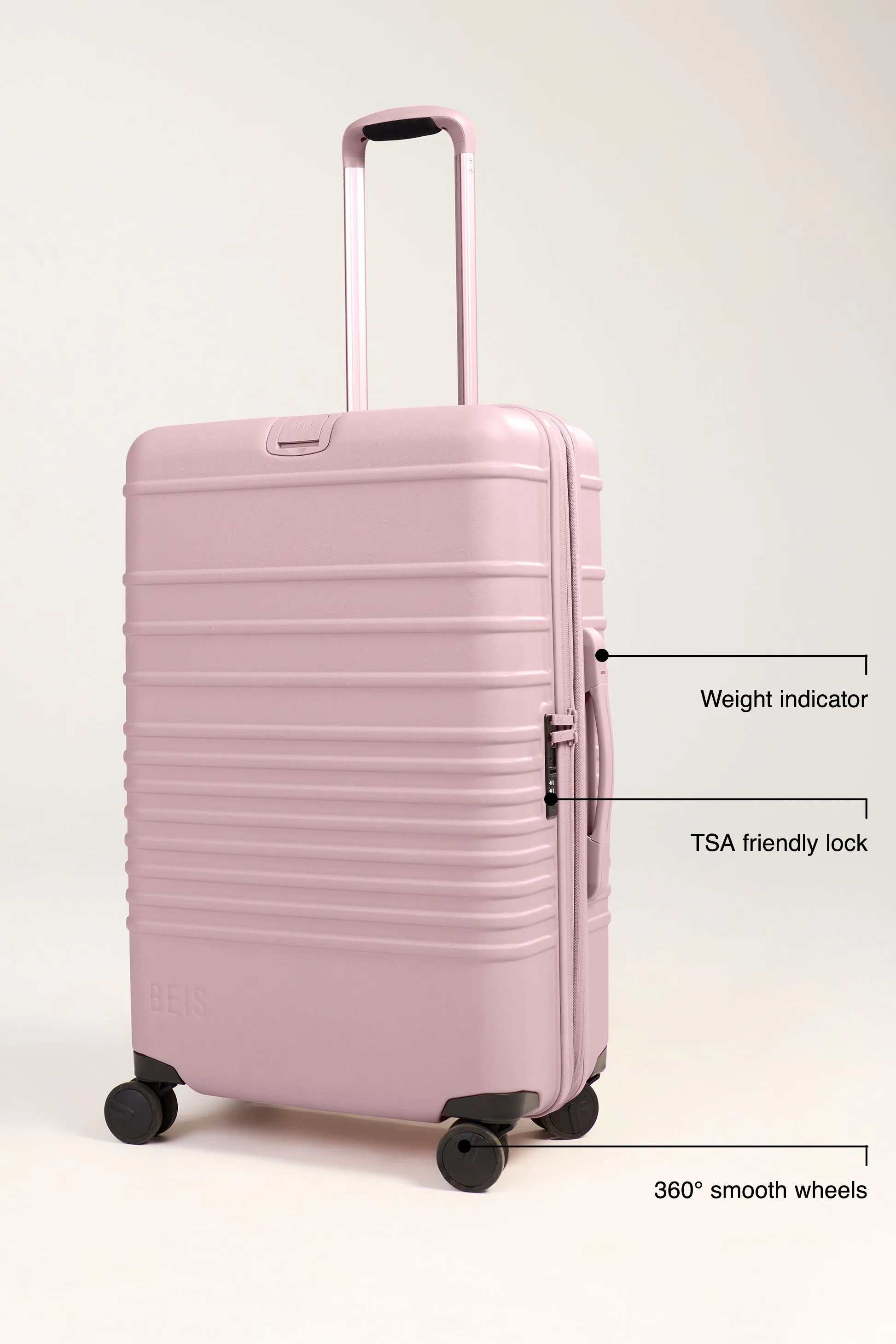 The Medium Check-In Roller in Atlas Pink sold by Beis product image thumbnail 2