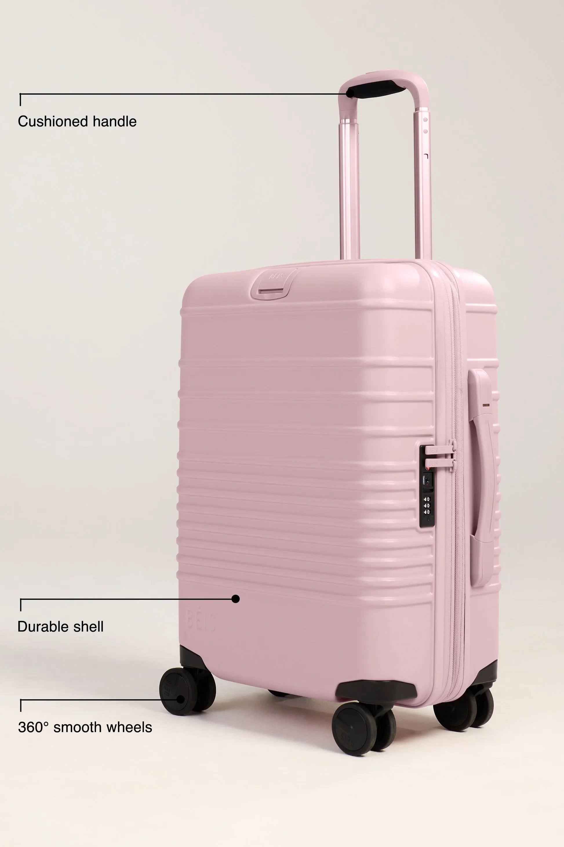 The Carry-On Roller in Atlas Pink sold by Beis product image thumbnail 2