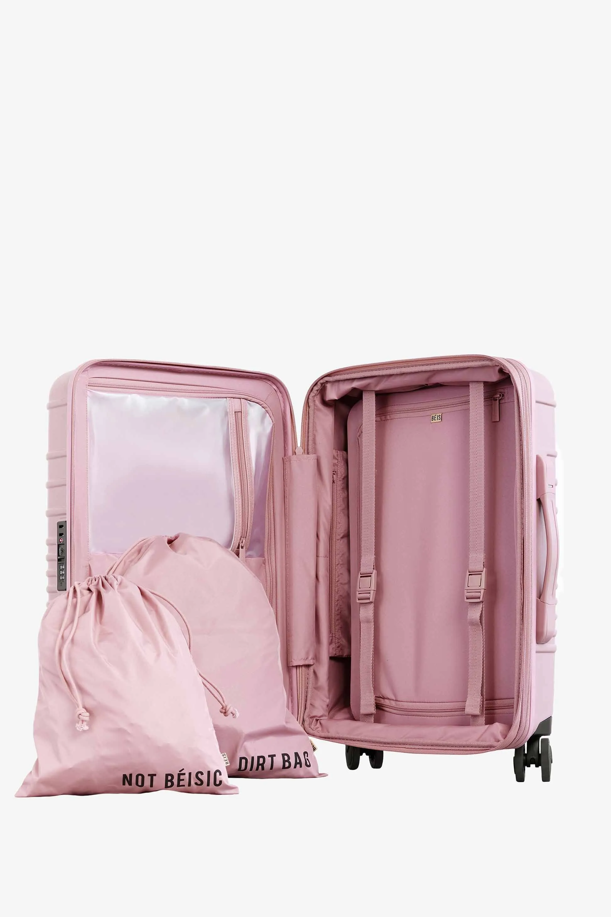 The Carry-On Roller in Atlas Pink sold by Beis product image thumbnail 5