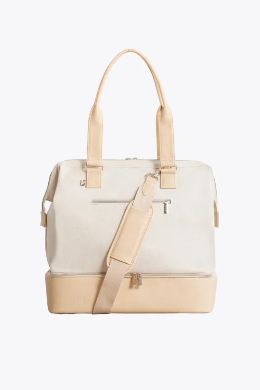 The Mini Weekender in Beige sold by Beis