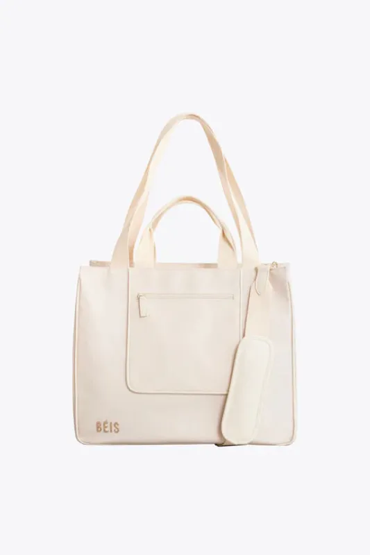 The East To West Tote in Beige made by Beis