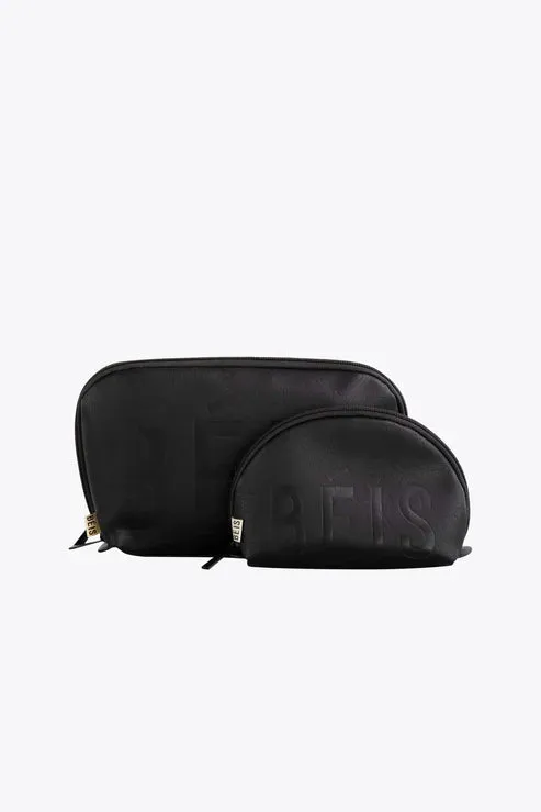 The Cosmetic Pouch Set in Black sold by Beis