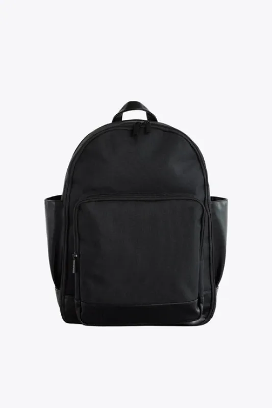 The Travel Backpack in Black made by Beis