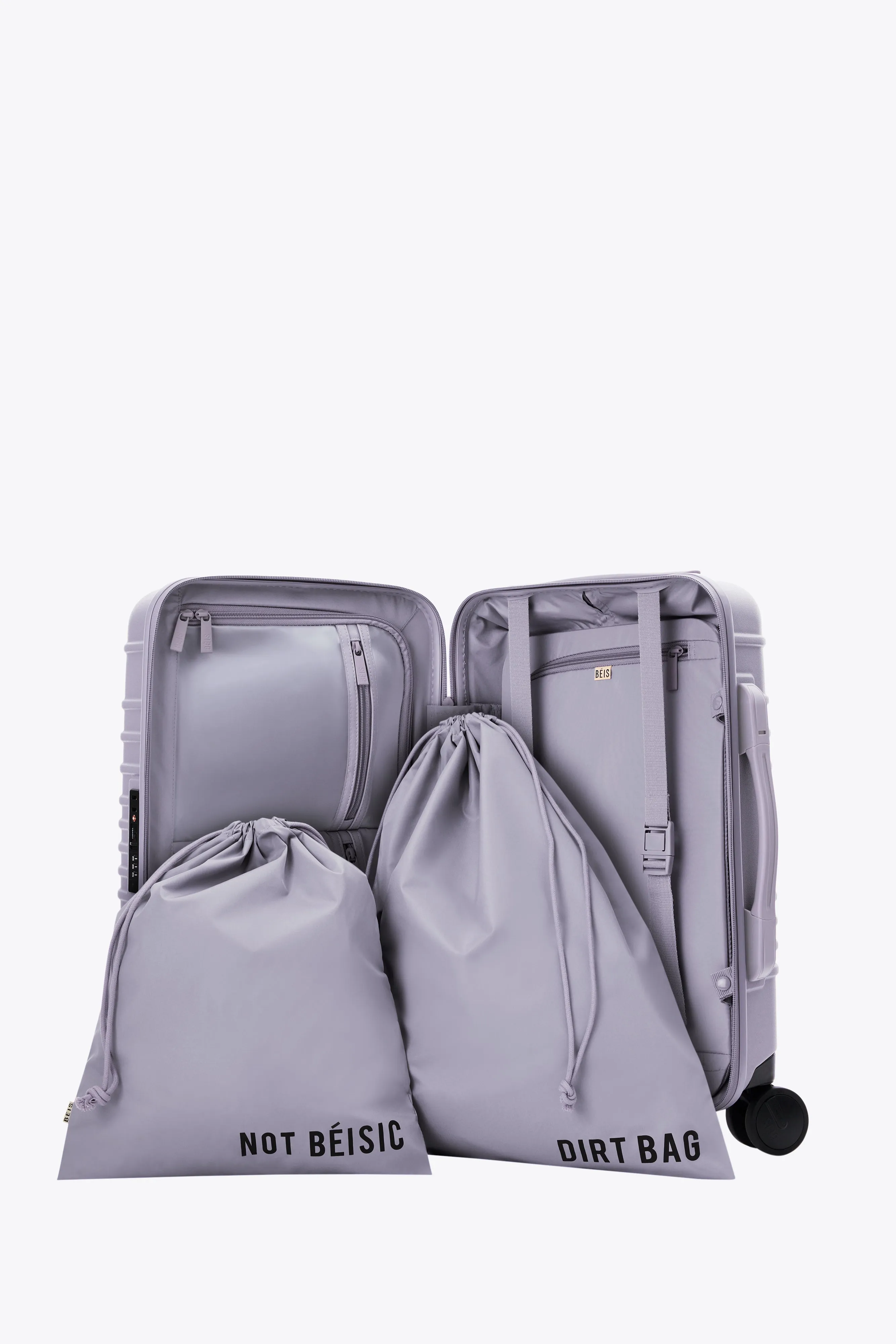The Small Carry-On Roller in Lavender sold by Beis product image thumbnail 4