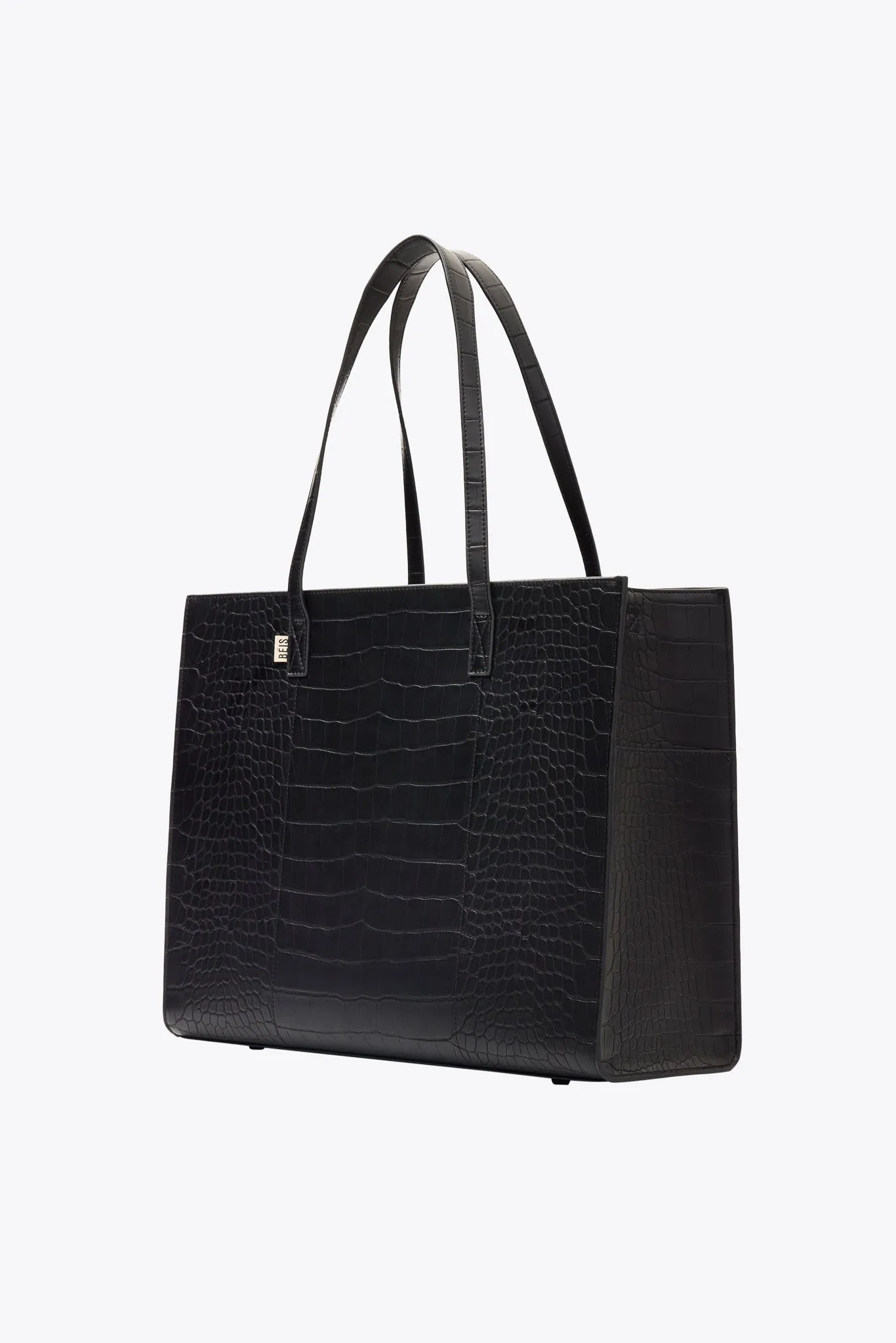 The Large Work Tote in Black Croc sold by Beis product image thumbnail 2