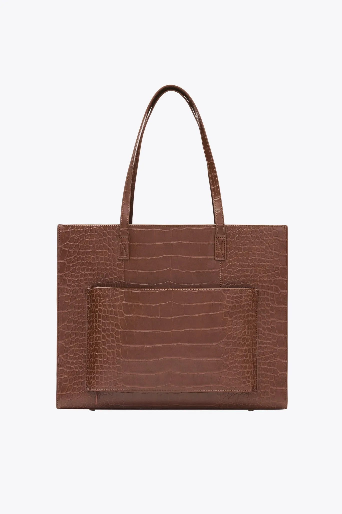 The Large Work Tote in Maple Croc sold by Beis product image thumbnail 3