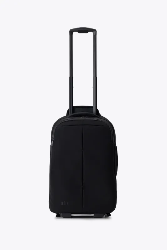 The Pro Rolling Backpack in Black made by Beis