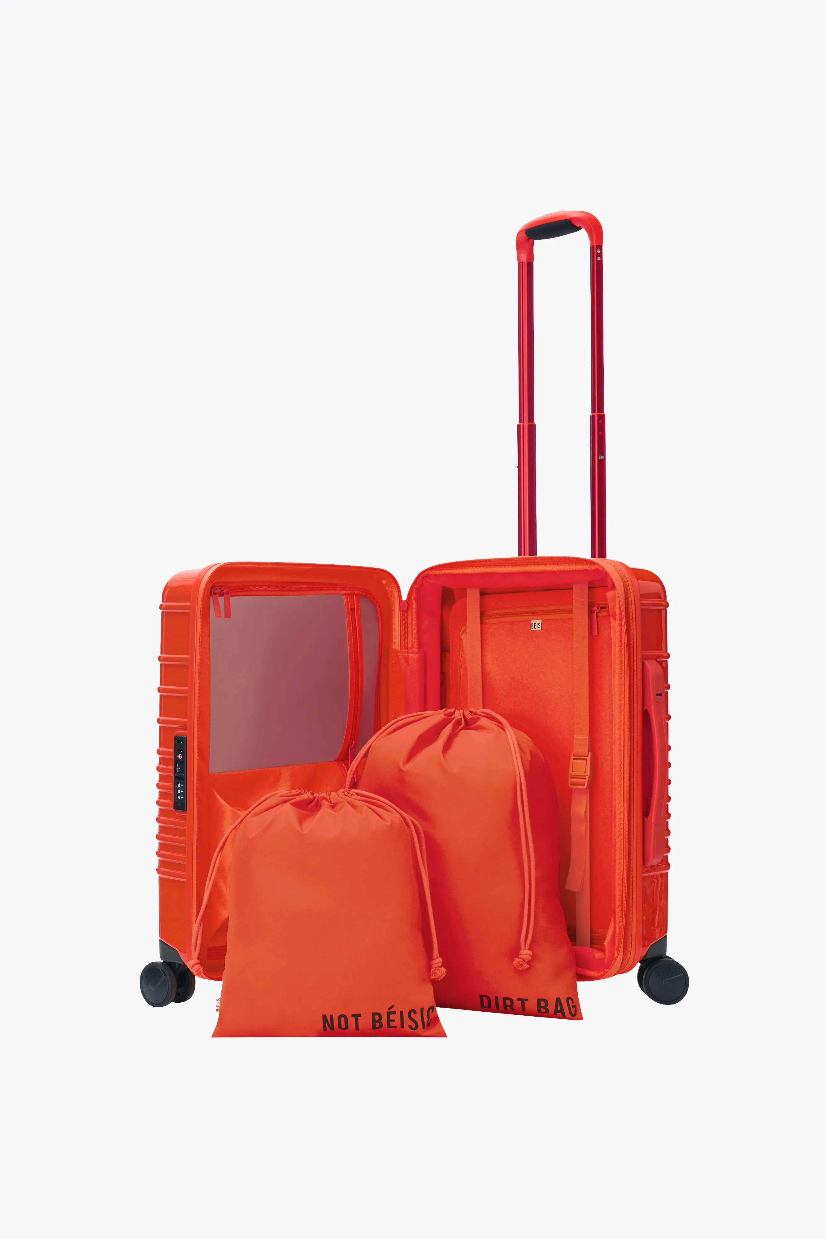 The Carry-On Roller in Glossy Flame sold by Beis product image thumbnail 4