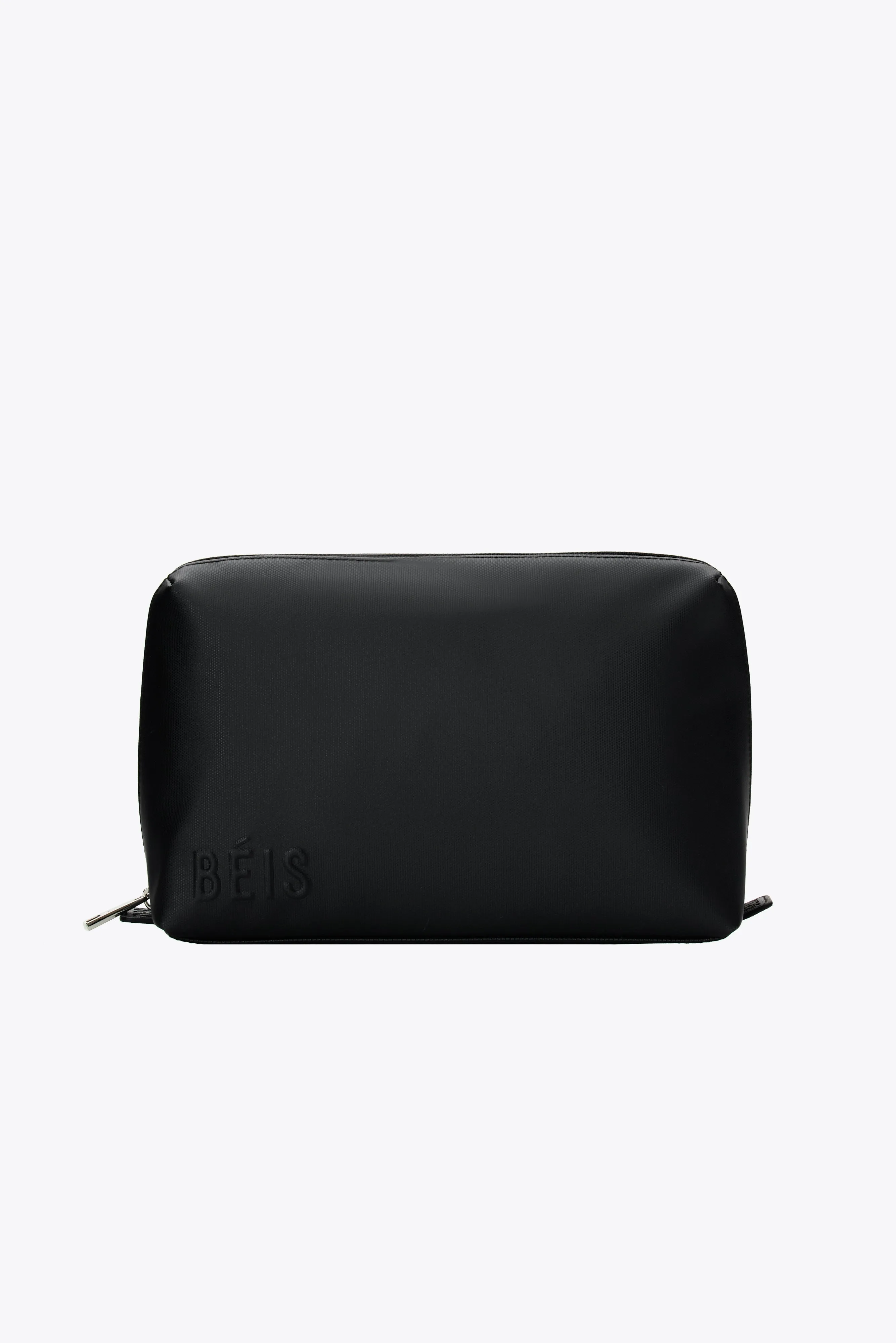 The Medium Cosmetic Pouch in Black sold by Beis