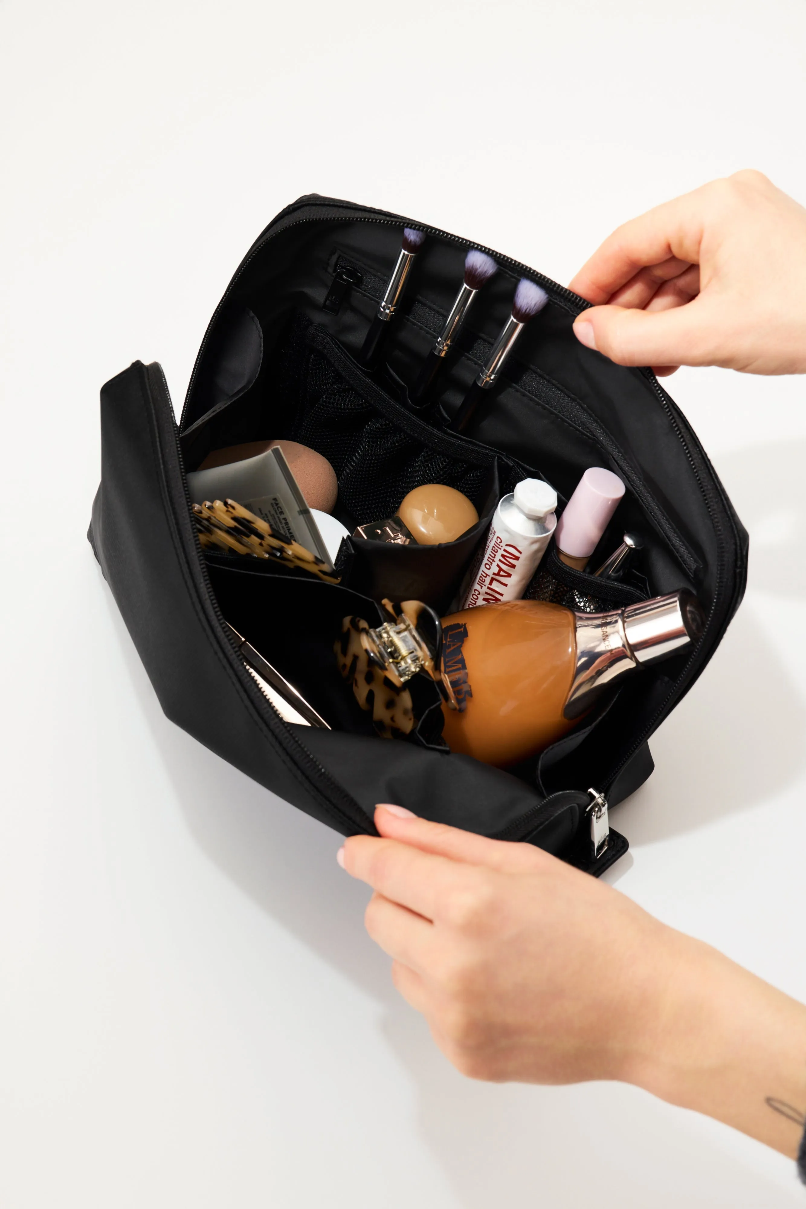 The Medium Cosmetic Pouch in Black sold by Beis product image thumbnail 2