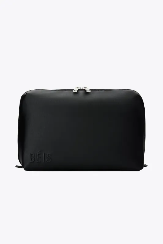 The Large Cosmetic Pouch in Black sold by Beis