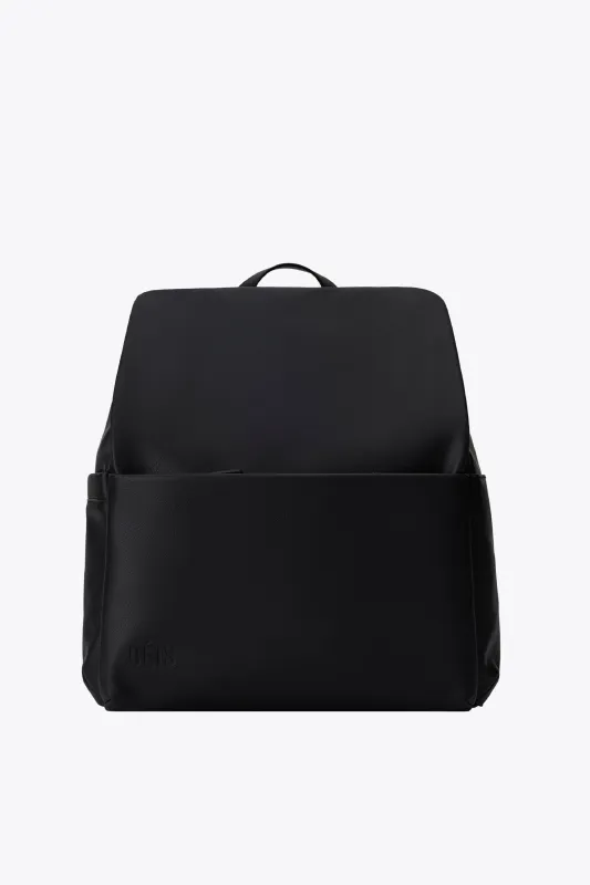 The Everyday Diaper Backpack in Black Vegan Leather sold by Beis