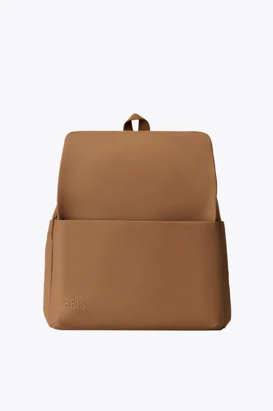 The Everyday Diaper Backpack in Camel Nylon sold by Beis