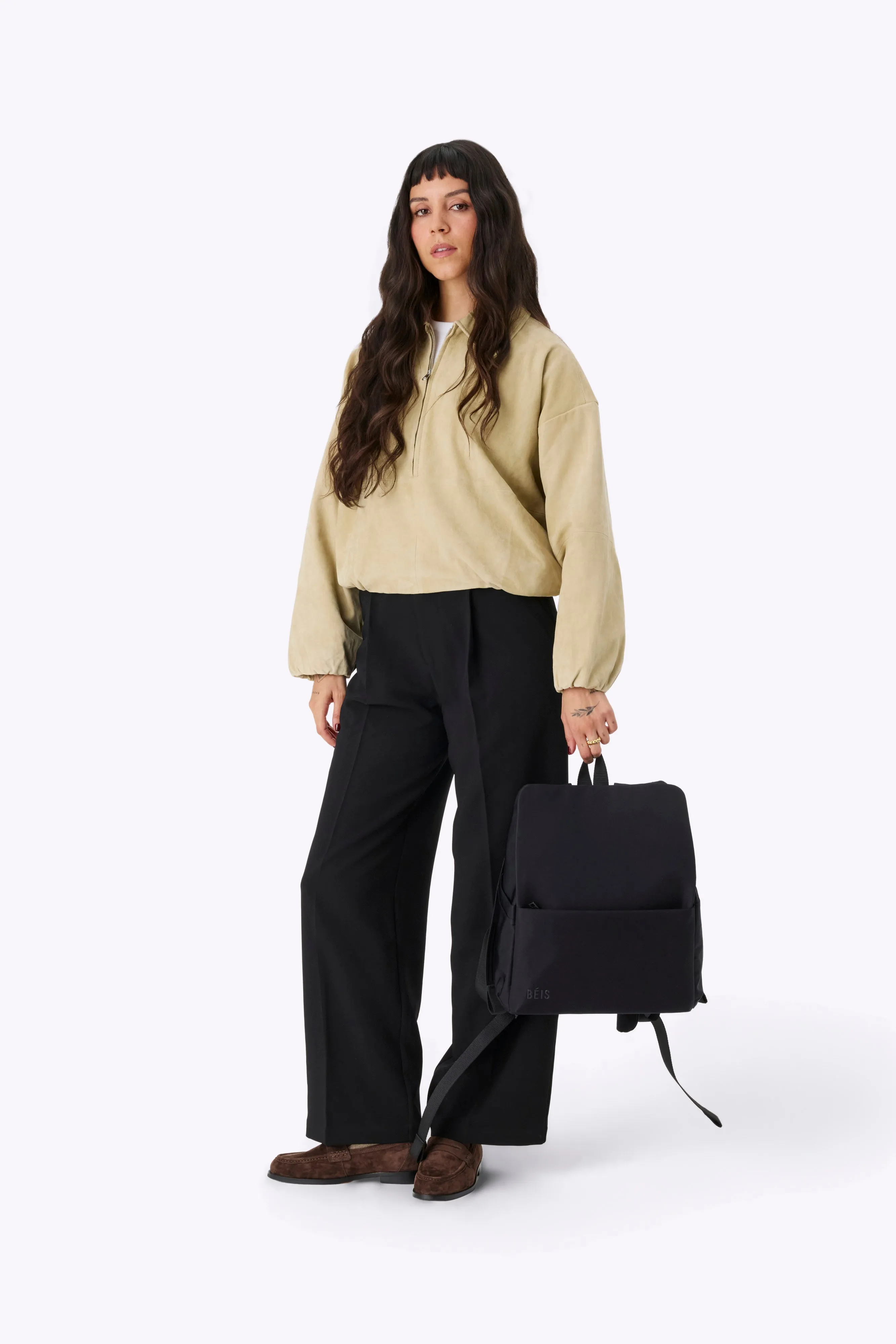 The Everyday Diaper Backpack in Black Nylon sold by Beis product image thumbnail 5