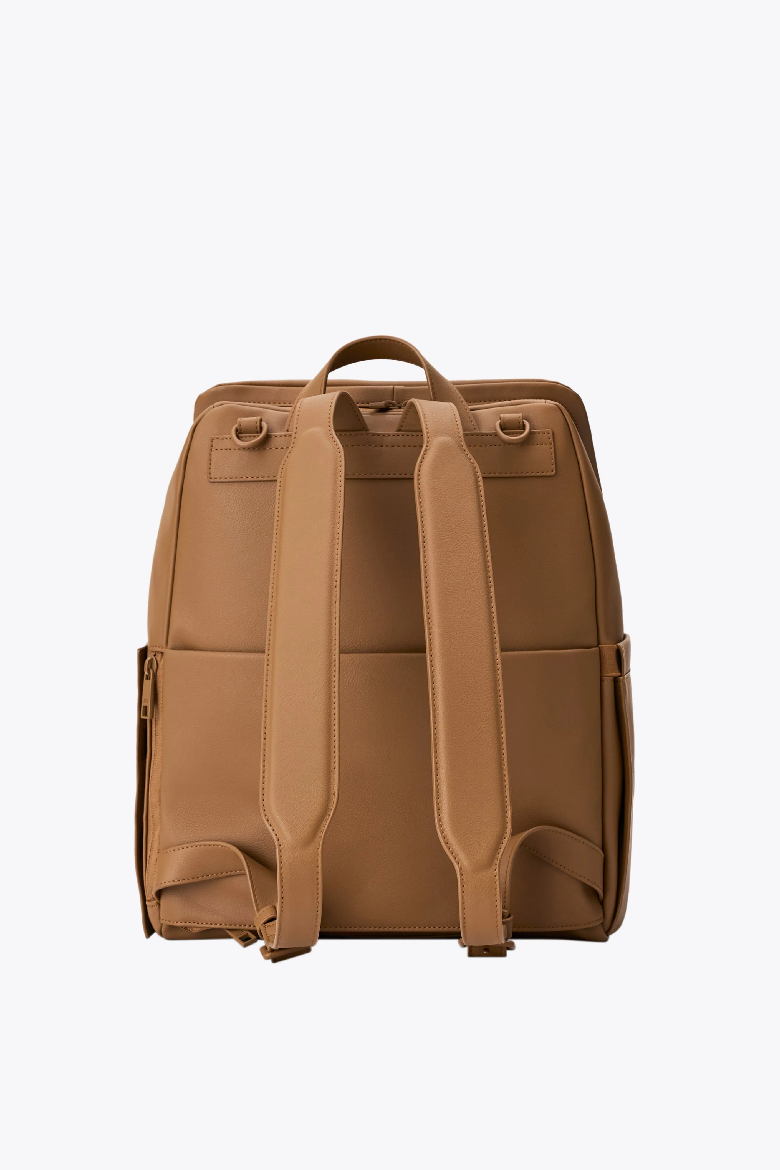 The Everyday Diaper Backpack in Camel Vegan Leather sold by Beis product image thumbnail 3