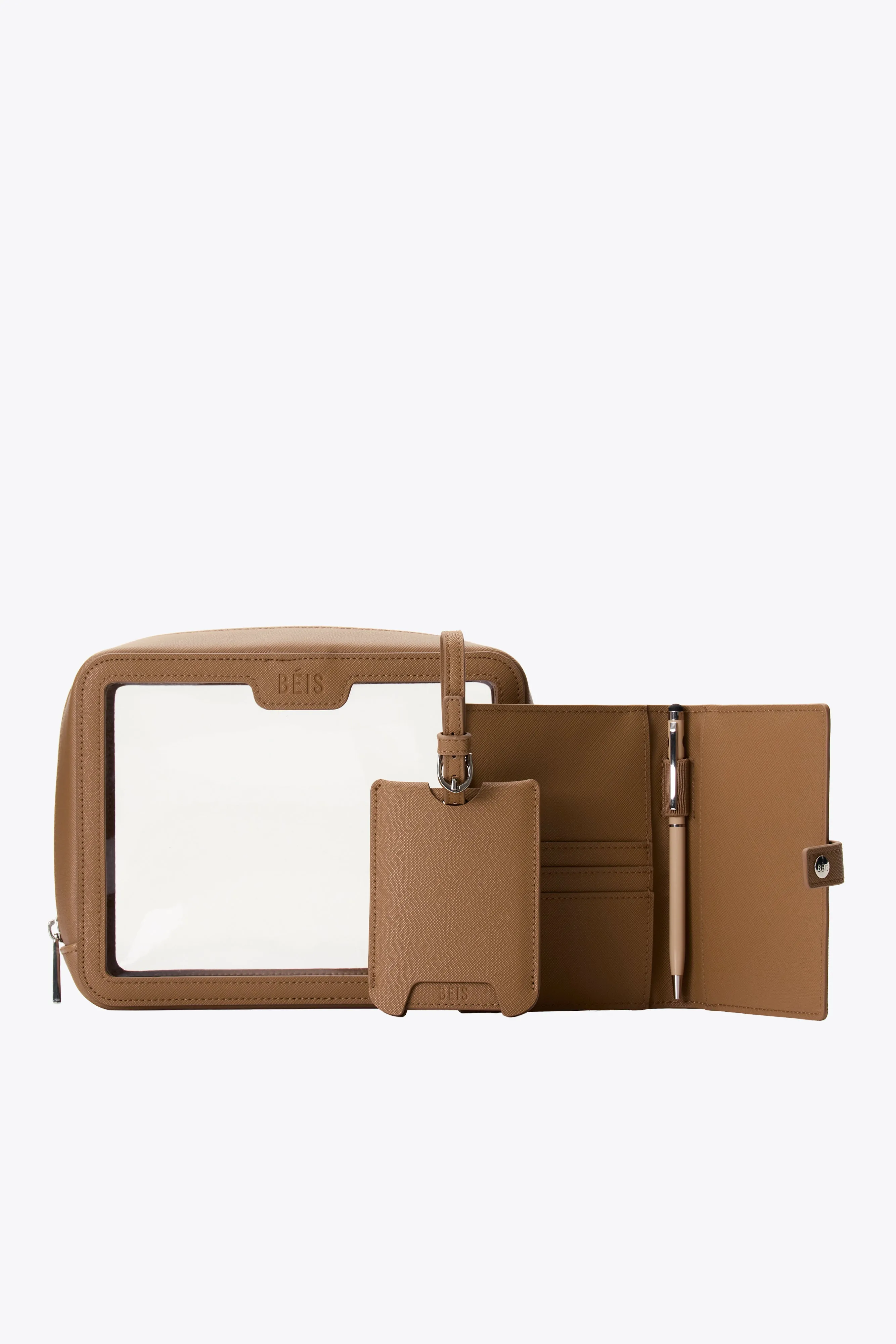 The Passport & Luggage Tag Set in Camel sold by Beis product image thumbnail 3