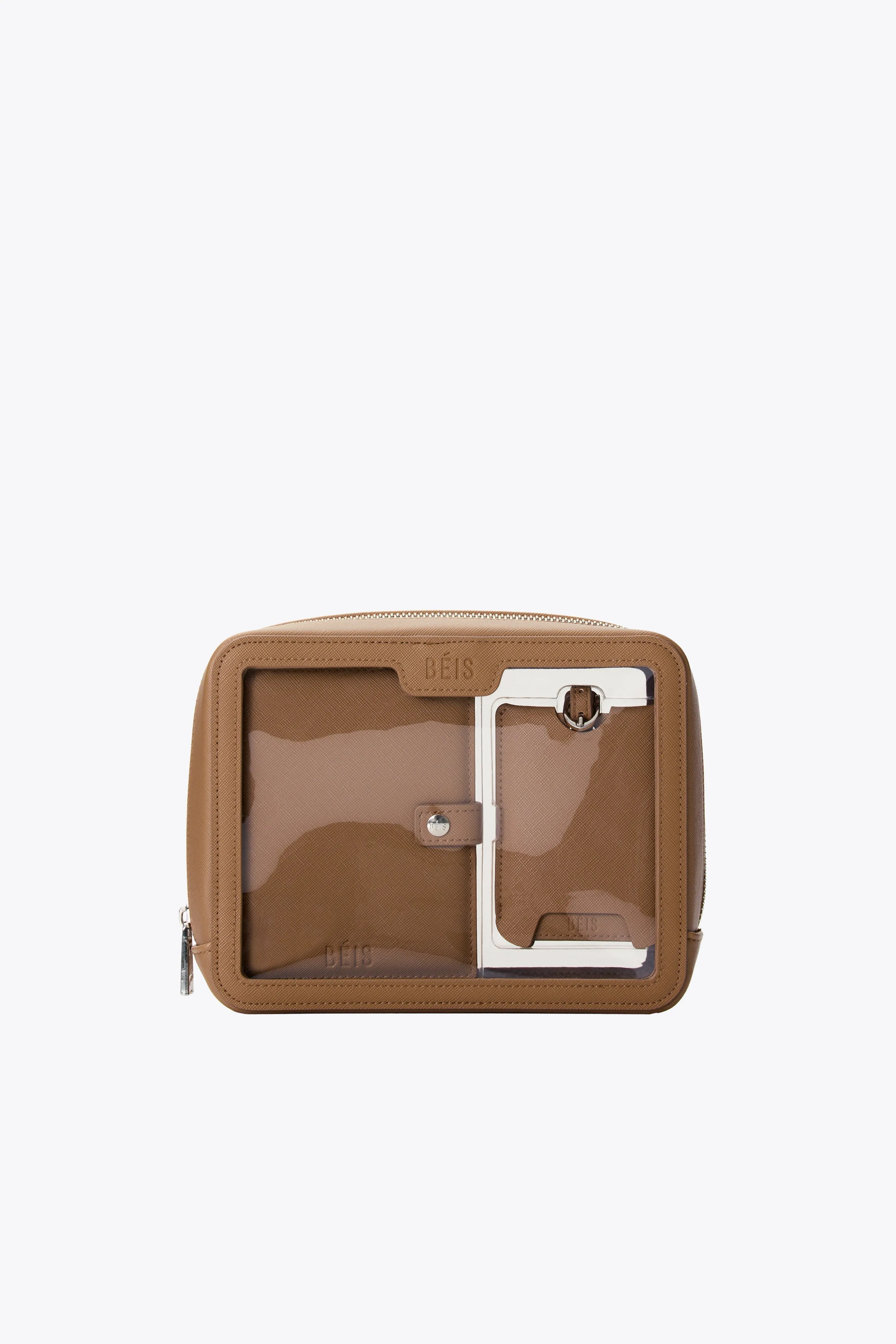 The Passport & Luggage Tag Set in Camel sold by Beis