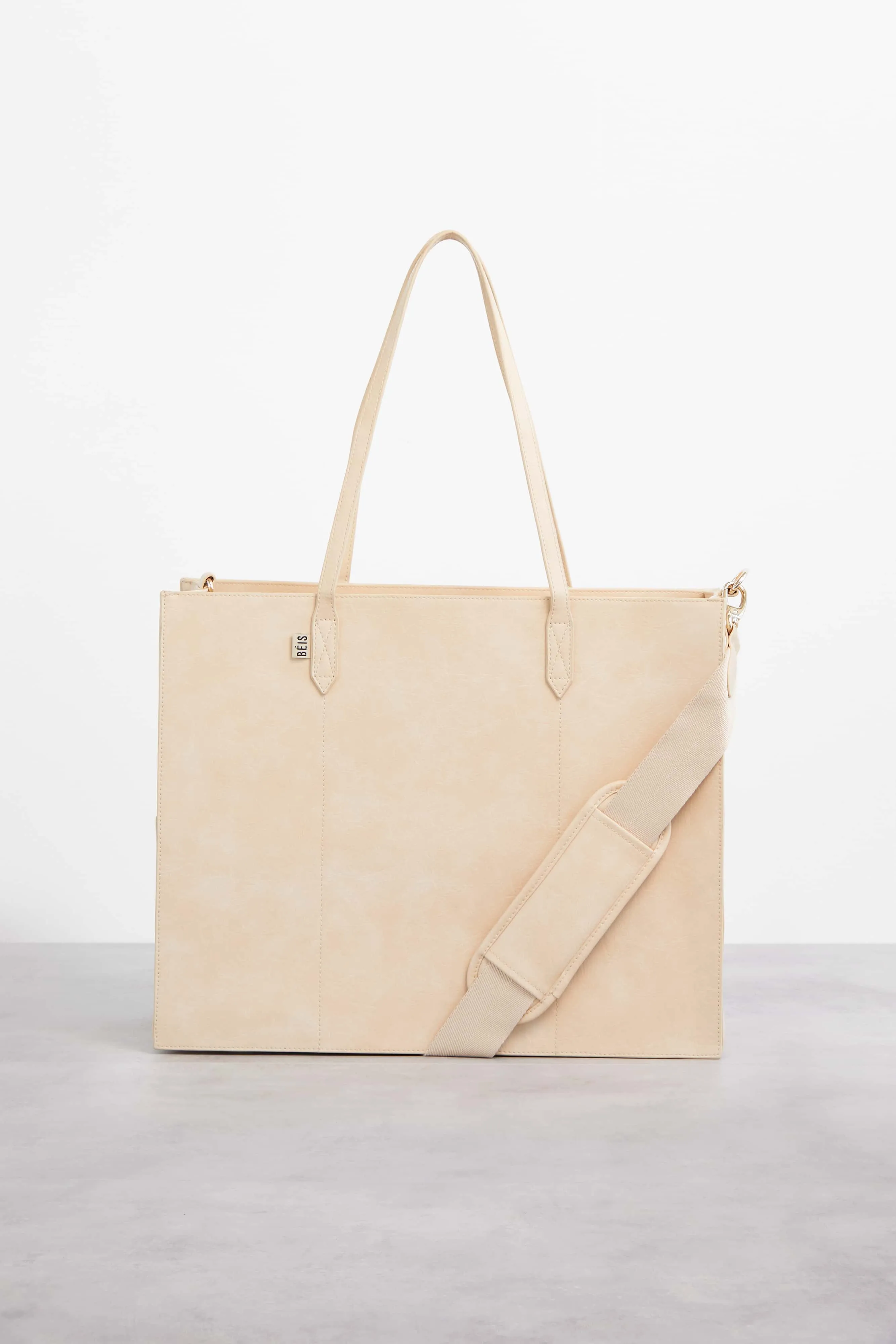 The Large Work Tote in Beige sold by Beis product image thumbnail 3
