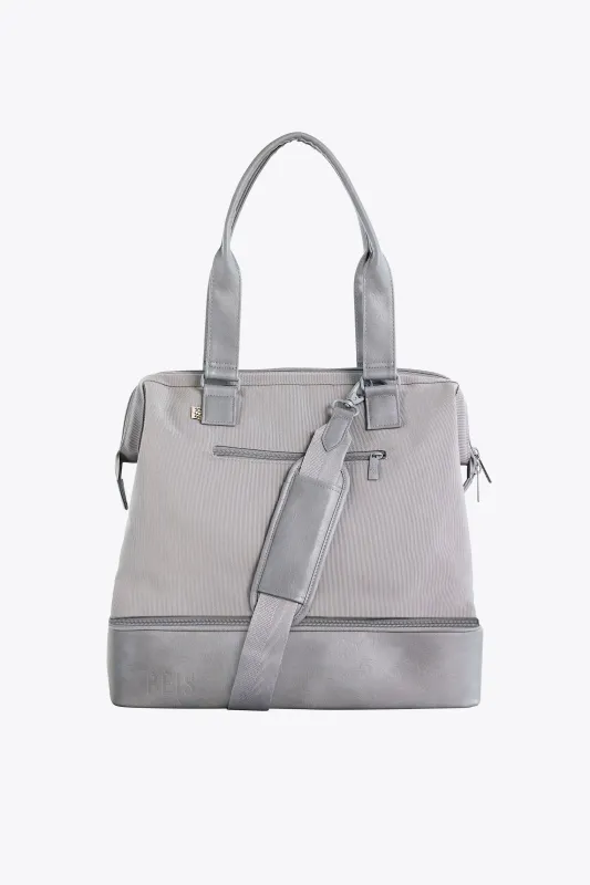 The Convertible Mini Weekender in Grey made by Beis